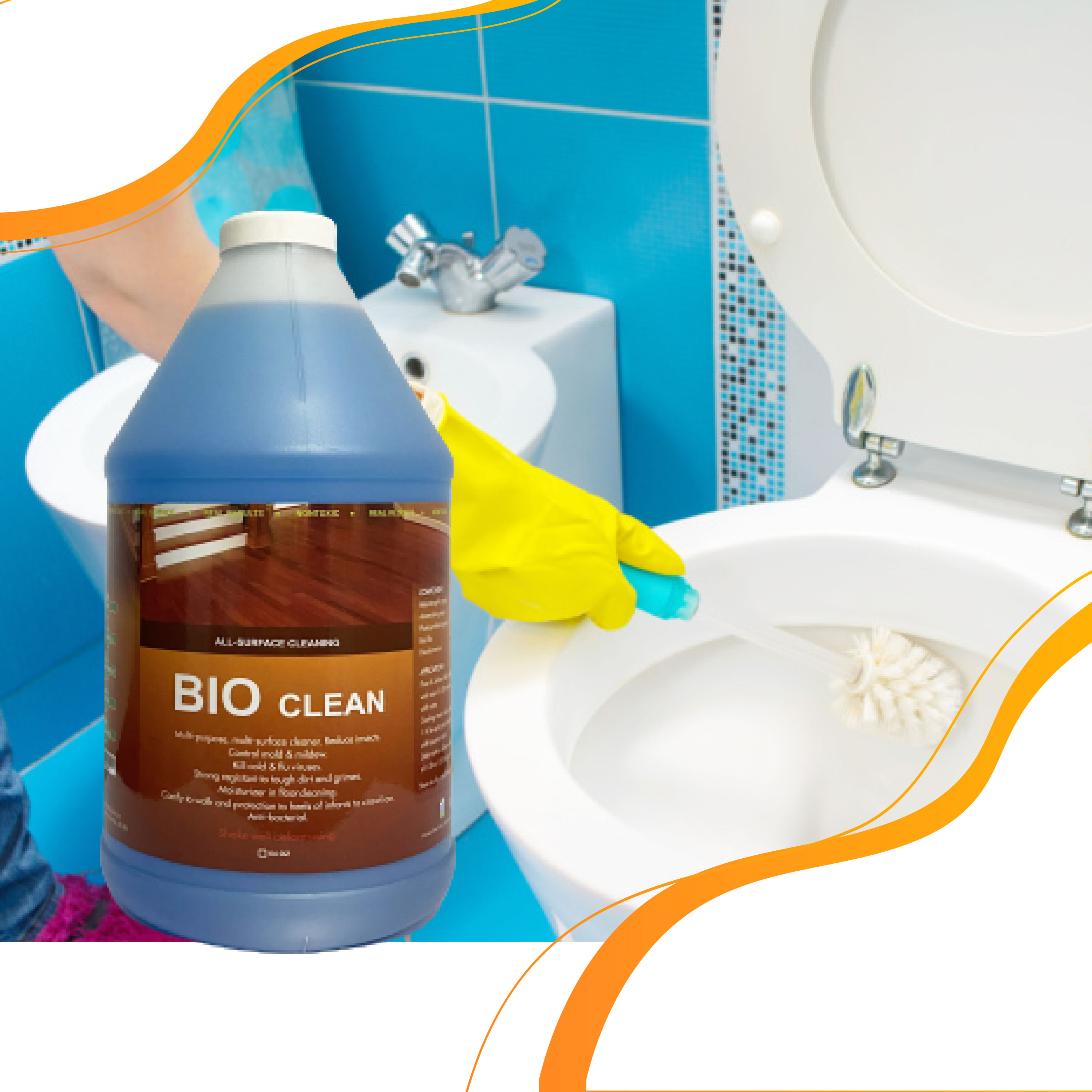 Nước Lau Sàn, Khử Mùi Sinh Học Hữu Cơ BIO CLEAN (Chai 2 lít)