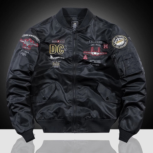 Áo khoác Bomber Basic Slimfit chất liệu vải polyester lụa cao cấp phong cách sang trọng - ARES SHOP