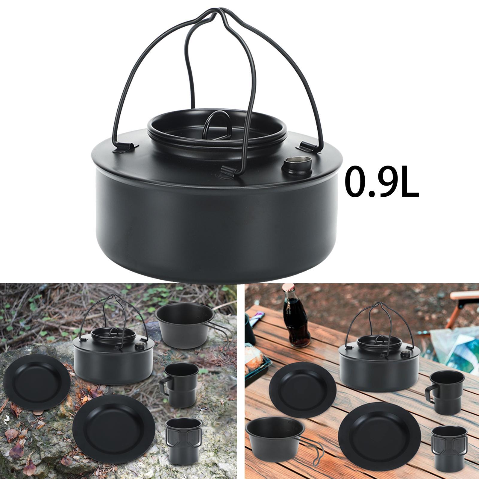 Outdoor Tea Coffee Pot Teapot Camping Kettle for Hiking Barbecue Backpacking