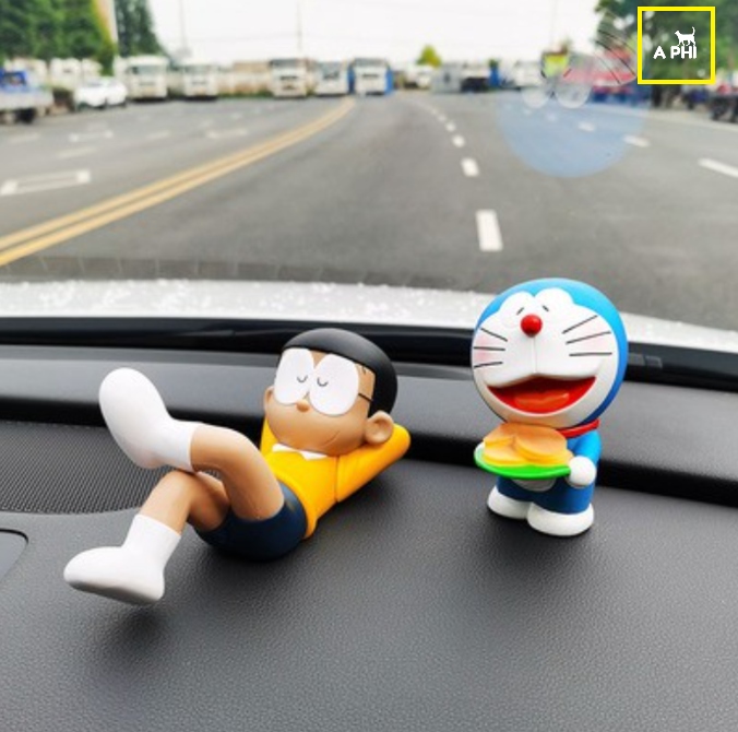 Mô hình Nobita nằm ngủ siêu to khổng lồ dài 19cm trang trí ô tô để bàn