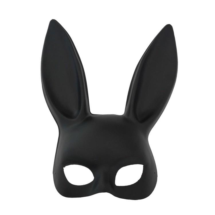 Mặt nạ hóa trang Halloween hình thỏ trắng/đen -Mặt Nạ Tai Thỏ Dài Hoá Trang Halloween -MẶT NẠ THỎ BUNNY TAI DÀI