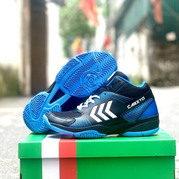 Giày bóng chuyền nam cày sân bê tông cực đỉnh VHD màu xanh đen