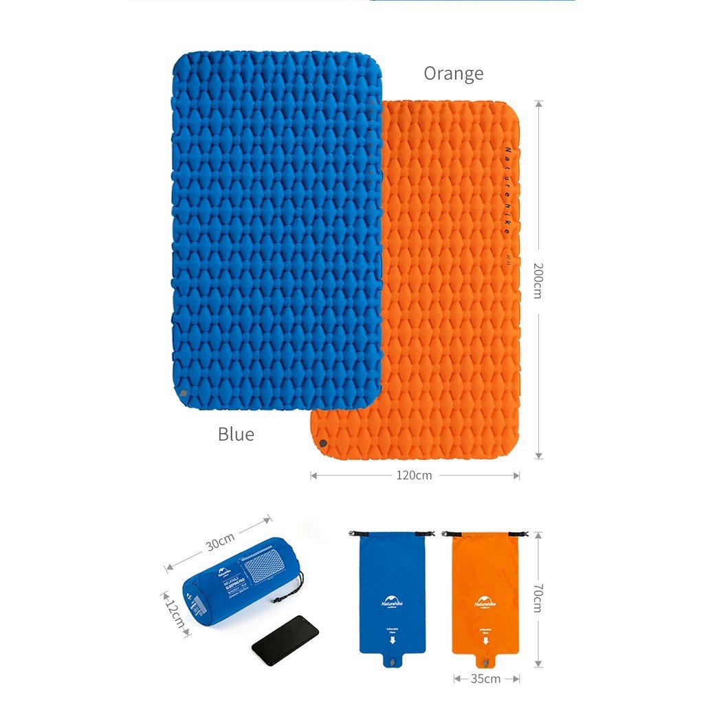 Đệm Hơi Đôi TPU Gấp Gọn Nhẹ Naturehike NH19Z055-P