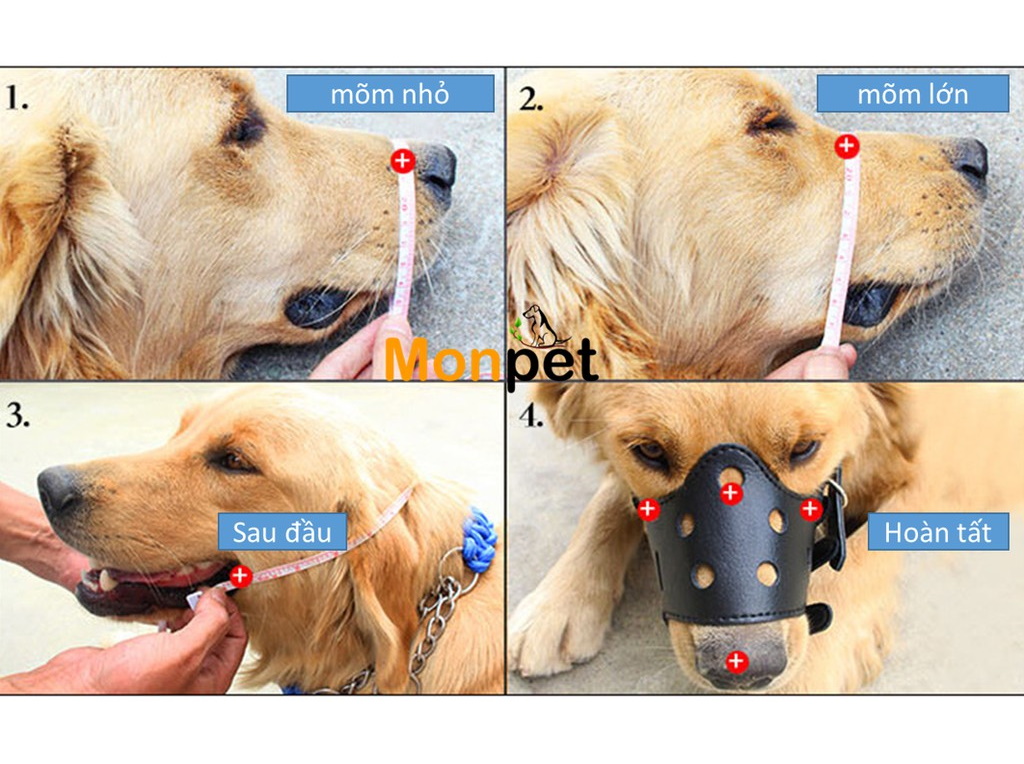 Rọ mõm cho Chó Chất liệu da cao cấp, Bền đẹp,An toàn,Giúp thú cưng không Cắn phá, Không Sủa theo ý muốn, Không ăn vật lạ