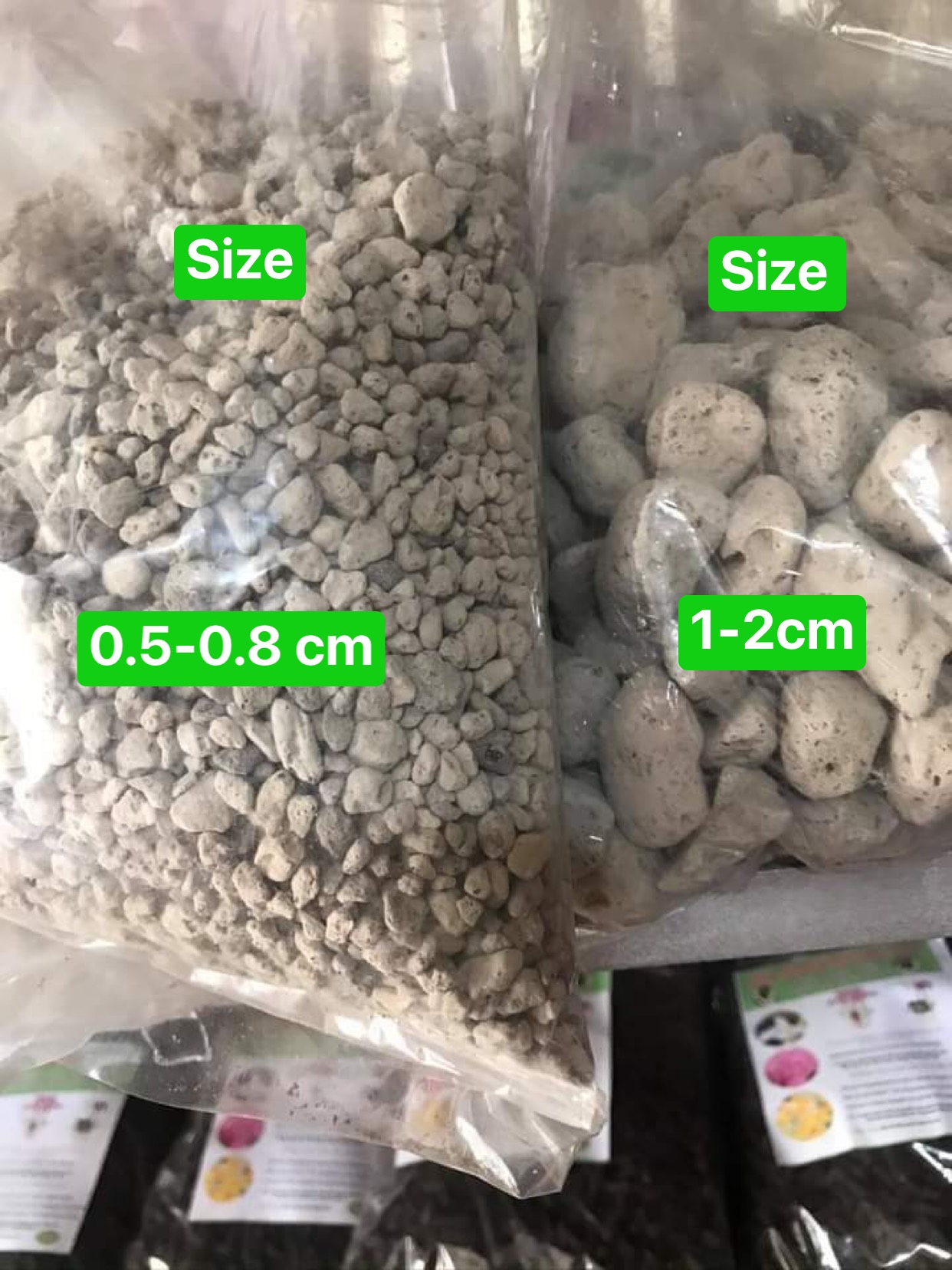 Đá Pumice giúp đất thoát nước tốt, thích hợp trồng sen đá, Xương rồng, Địa Lan, Phong Lan size 5-8mm