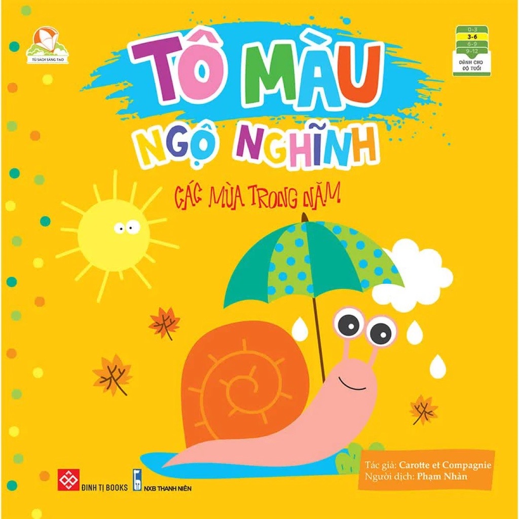 Sách Tô Màu Ngộ Nghĩnh – Đinh Tị Books (Nhiều chủ đề cho bé 3 - 6 tuổi)