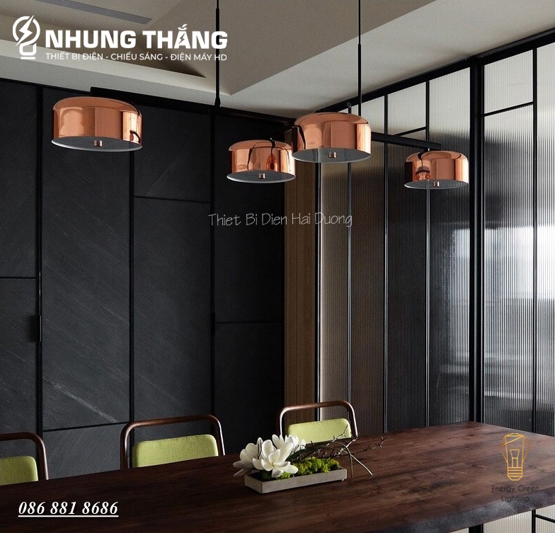 Đèn Thả 4 Chao Đui Đồng DGT-1501 - Xoay 90 Độ - Decor Trang Trí Nội Thất Sang Trọng - Phong Cách Hiện Đại - Có Video