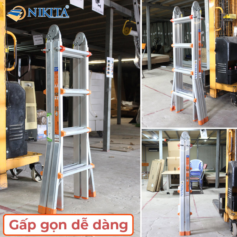 Thang Nhôm Trượt Đa Năng 3.4 Mét AD03