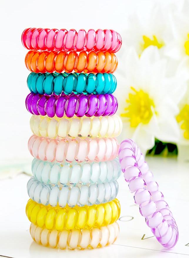 Hộp 10 dây cột tóc lò xo siêu tiện lợi COT99