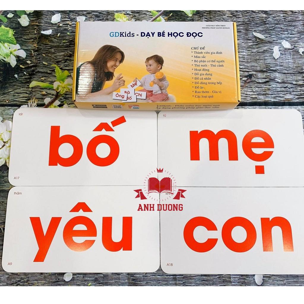 THẺ DẠY BÉ HỌC ĐỌC - FLASHCARD HỌC CHỮ CHUẨN PHƯƠNG PHÁP GIÁO DỤC SỚM