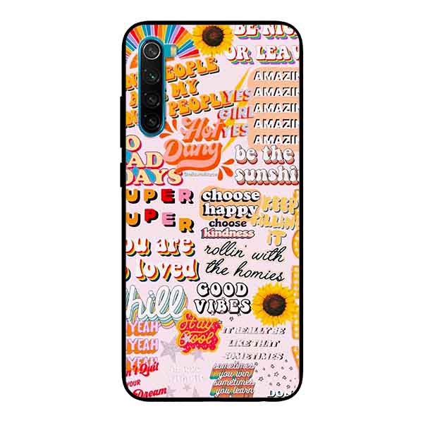 Ốp Lưng in cho Xiaomi Redmi Note 8 Mẫu Họa Tiết Hướng Dương - Hàng Chính Hãng