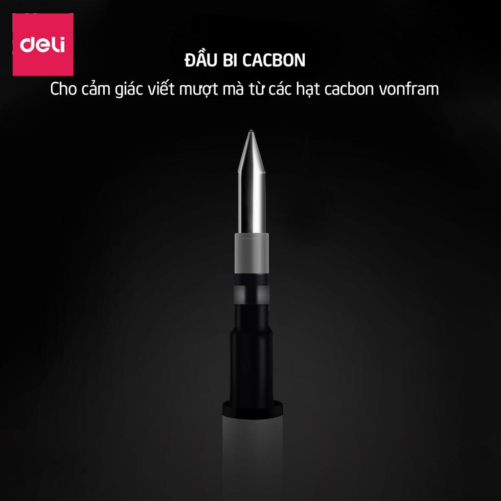 Bút gel ký cao cấp Deli 0.5mm mực đen - Thiết kế thời thượng - NS552