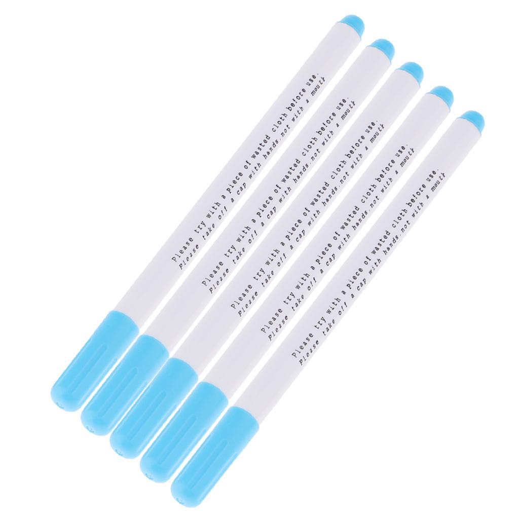 10pcs Water Erasable Soluble Pens Tailor Fabric Marker Pen Sewing Craft Blue