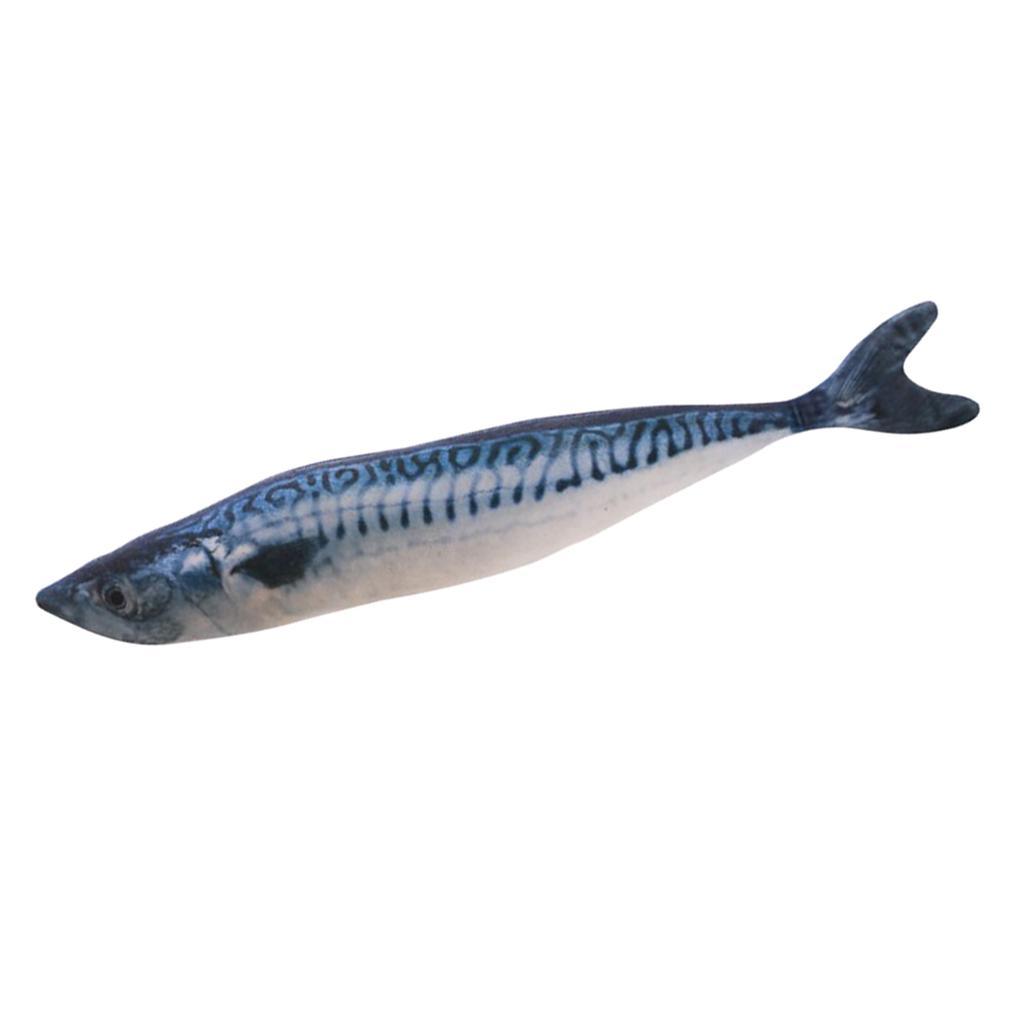 3-4pack Cat Wagging Fish Realistic Plush Toy Simulation Catnip Gift Style_E