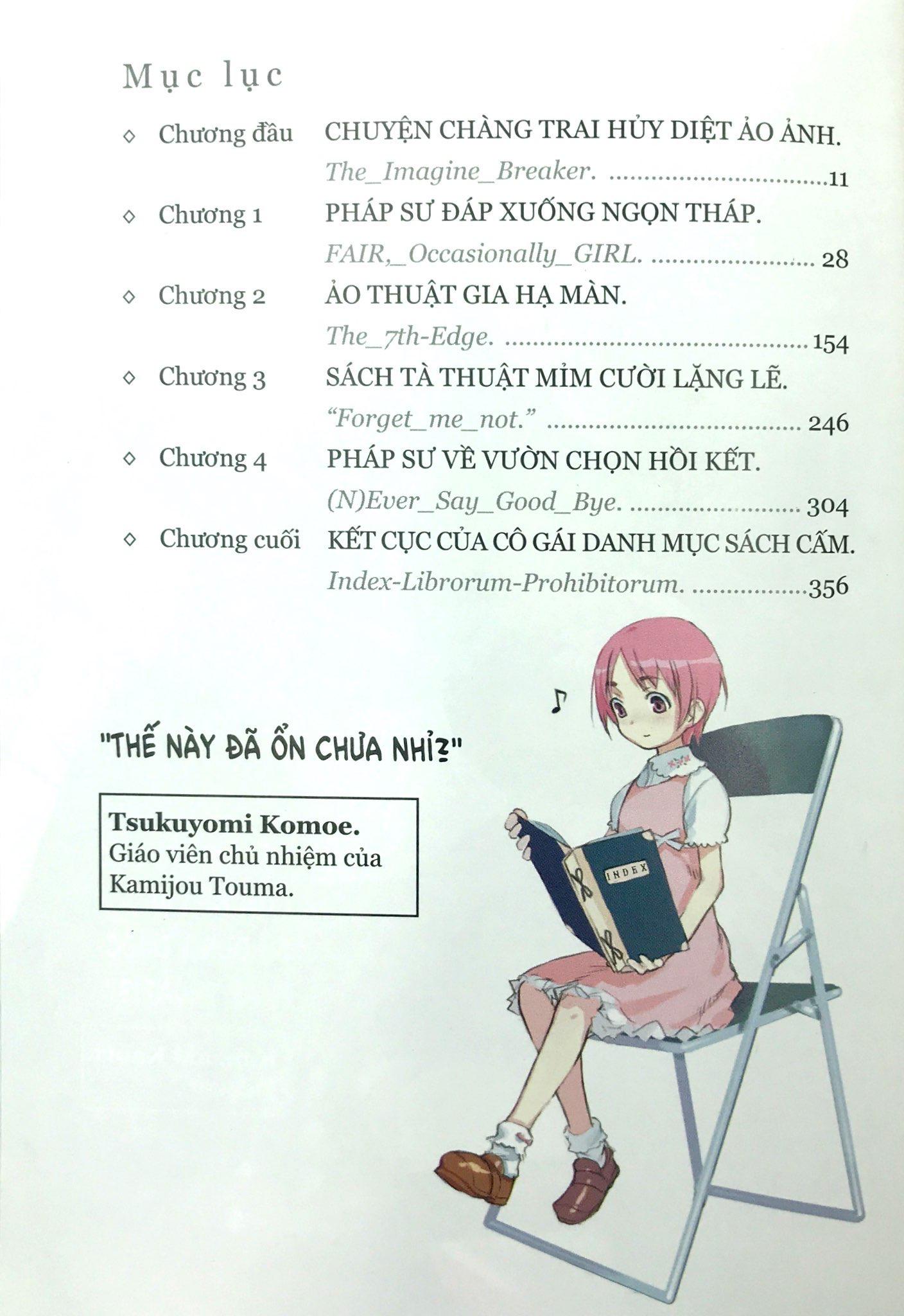 Sách Cấm Thư Ma Thuật Index (Tập 1) - Bản Thông Thường