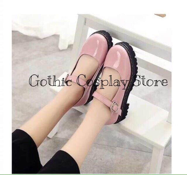 Giày búp bê lolita Mary Janes quai ngang cosplay học sinh Nhật Bản ( size 35 - 39 ) 902