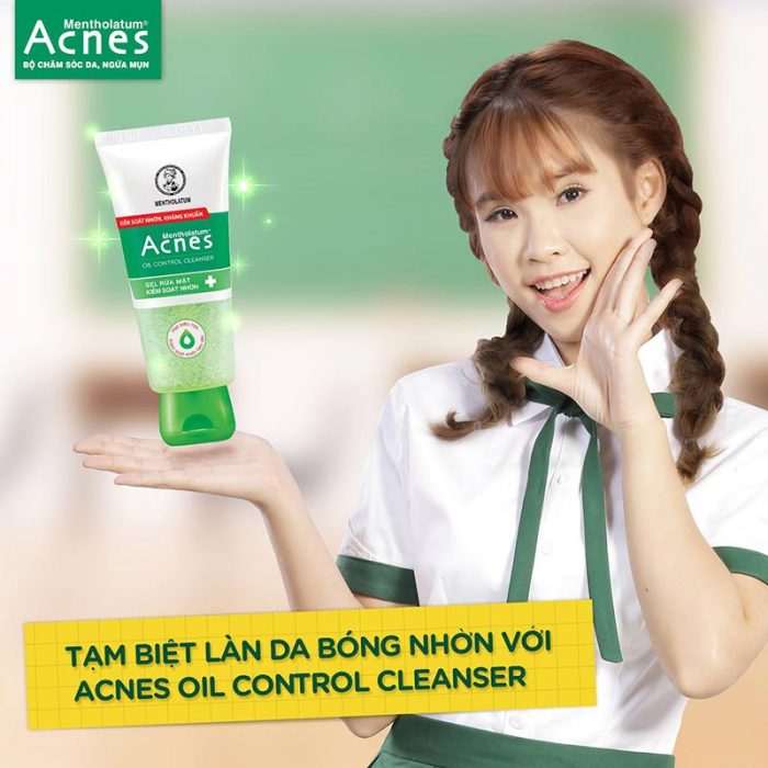 Sữa rửa mặt kiểm soát nhờn ngăn ngừa mụn dạng gel Acnes Oil Control Cleanser 100g