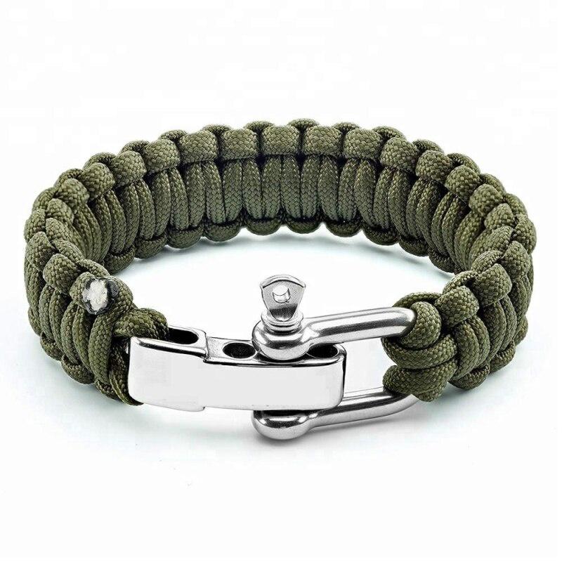 Survival Parachute Rope Bracelet Woven Hand Rope Seven Core Emergency Escape And Lifesaving Bracelet