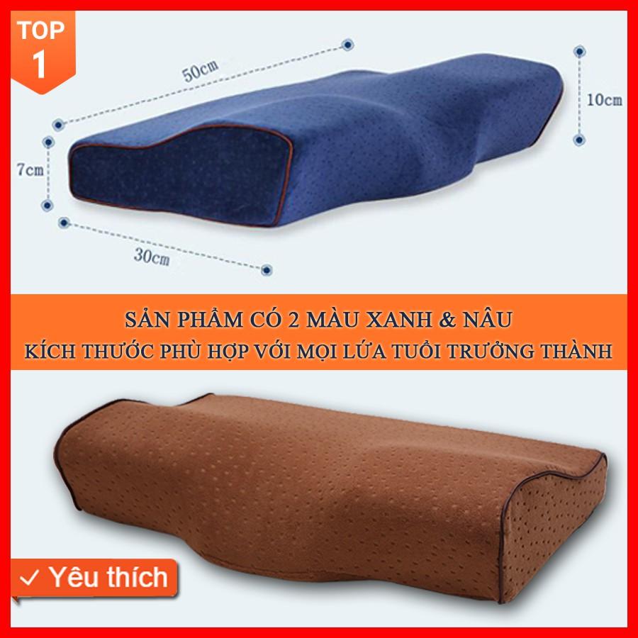 (HOT) Gối ngủ Nhật Bản cao su non đa năng giúp ngủ nhanh hết mất ngủ, phòng chống thoái hóa đốt sống cổ, hết ngáy ngủ