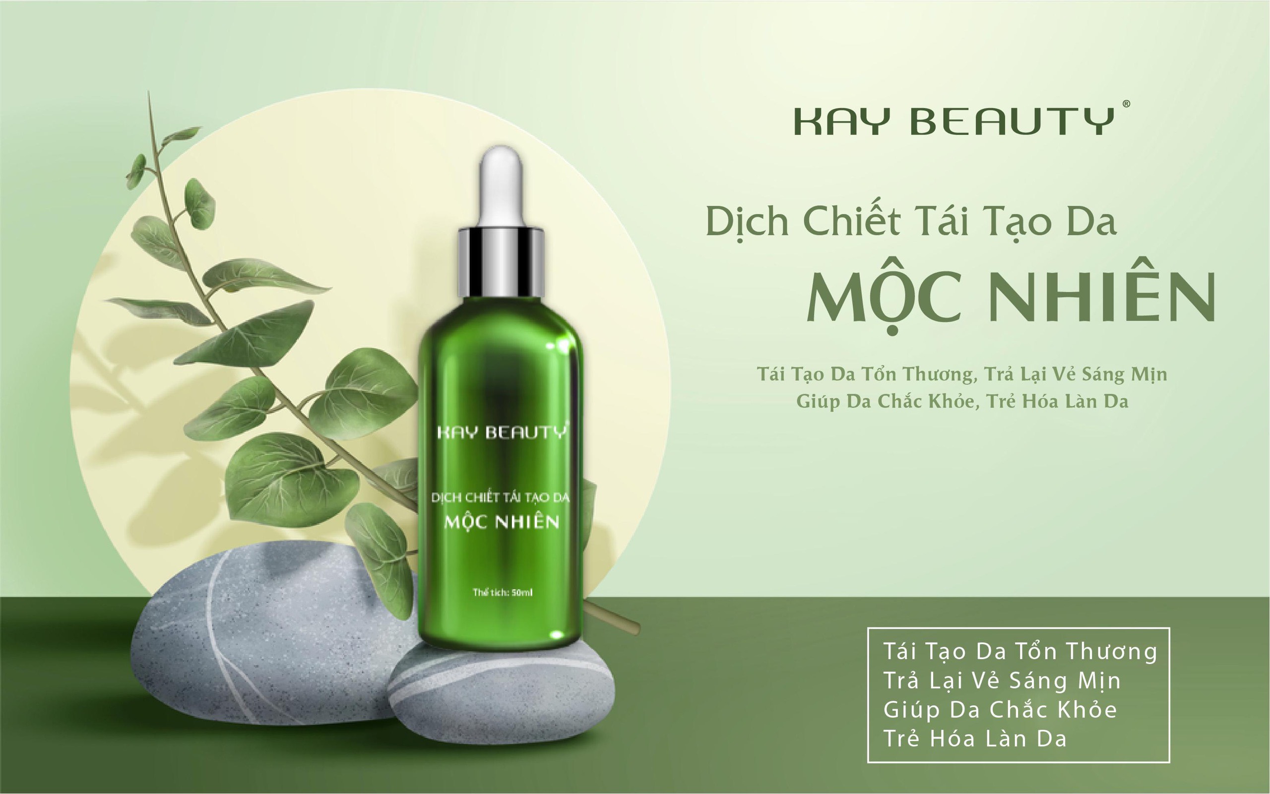 Dịch Chiết Giúp Tái Tạo Da Mộc Nhiên - Combo 3 chai Kay Beauty