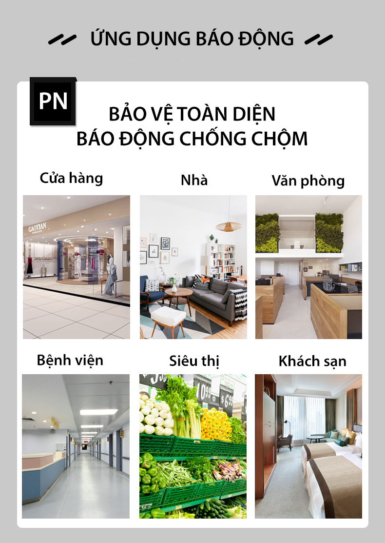 Bộ báo động chống trộm qua điện thoại Tuya Wifi + Sim GSM (Bản tiếng việt)