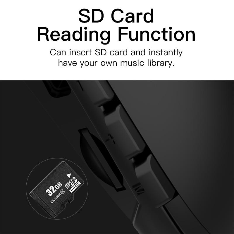 Bluedio HS Wireless Neck Loa Cột loa tương thích Bluetooth với khe cắm thẻ SD Radio Bass FM với micrô cho trò chơi Color: HS no box