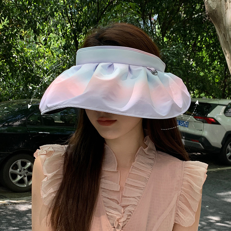 Mũ rộng vành nữ thời trang nón nửa đầu chống nắng chống tia AV năng động cá tính