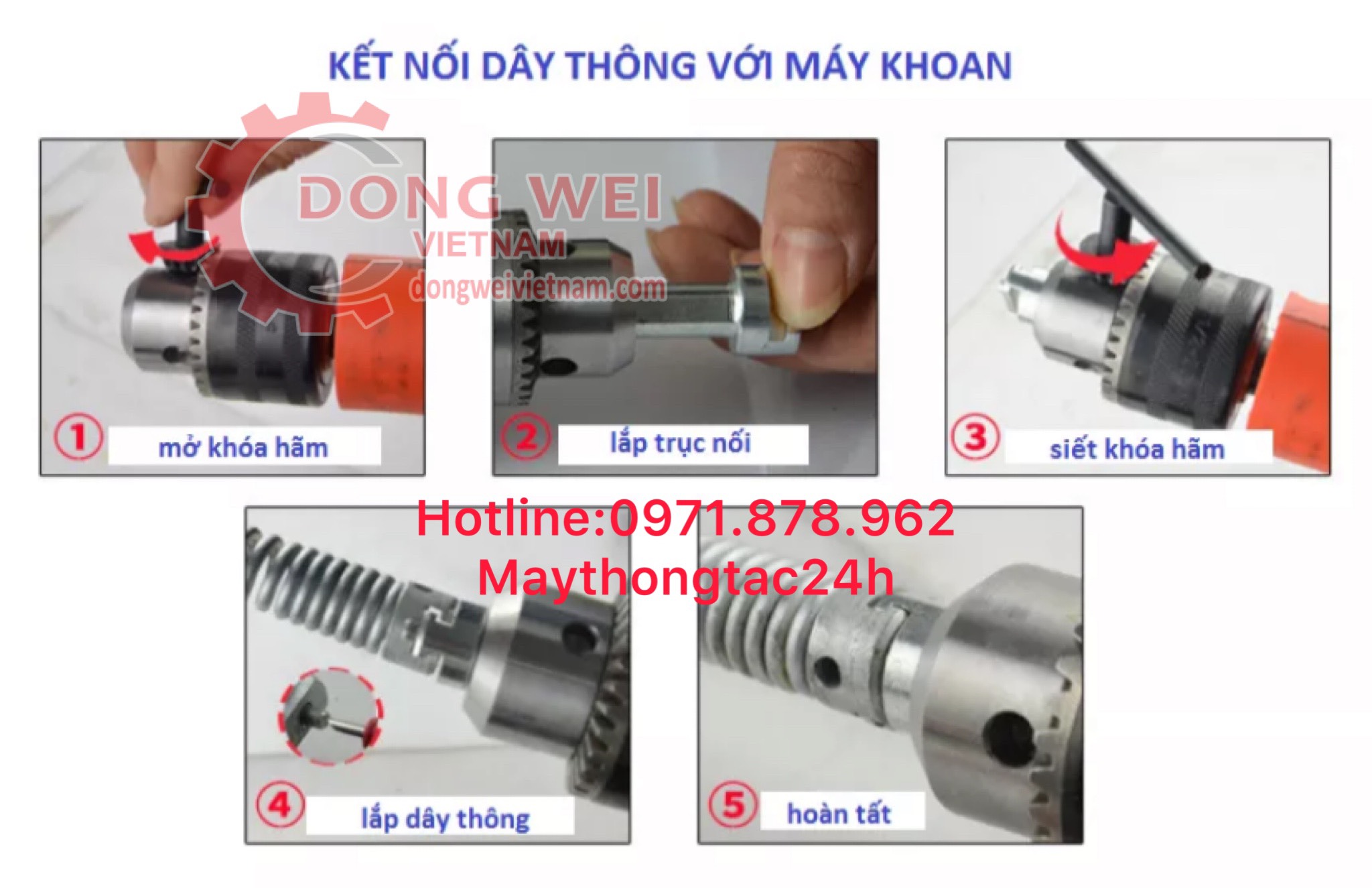 Dây thông tắc cống dài 12m dây phi 16 (không phụ kiện)