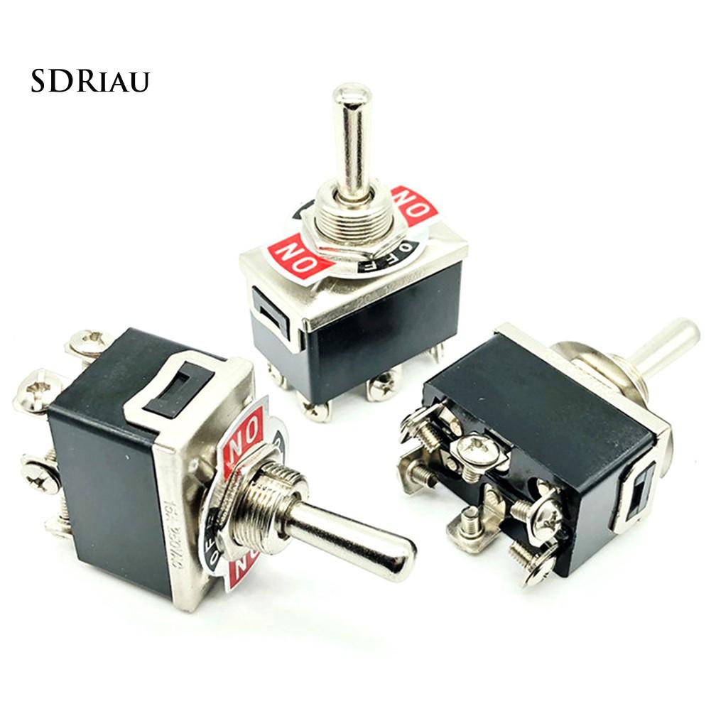 Nút công tắc On/Off AC 15A 125V 3 vị trí dành cho xe hơi DIY