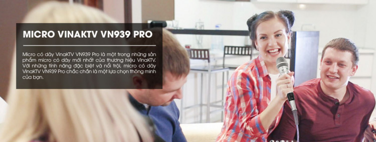 Micro có dây VinaKTV VN939 Pro Micro có dây VinaKTV VN939 Pro
