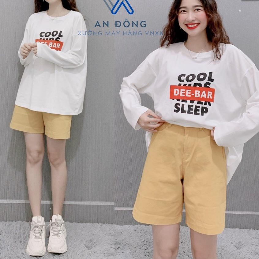 Quần Short Nữ Chất Kaki Thun co giãn nhiều màu form rộng dễ mặc basic unisex Ulzzang (KKCG