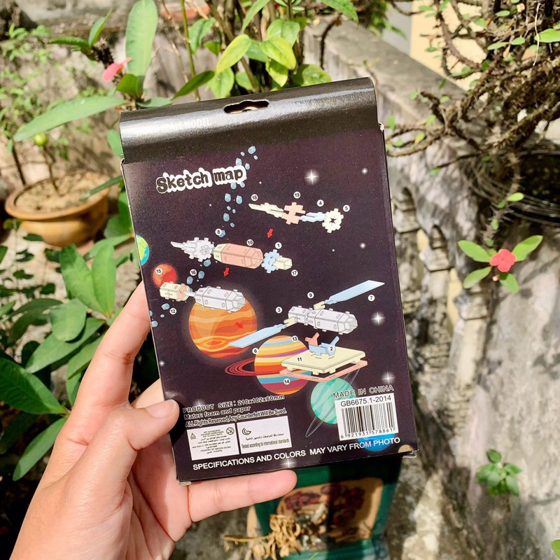 Mô Hình Lắp Ráp 3D Tàu vũ trụ, vệ tinh không gian Bằng Giấy Bìa Xốp Cho Bé - Đồ Chơi Giáo Dục