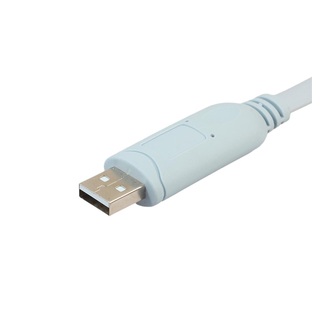 White USB to RS232/ Console Adapter Cable Wire for Huawei Router