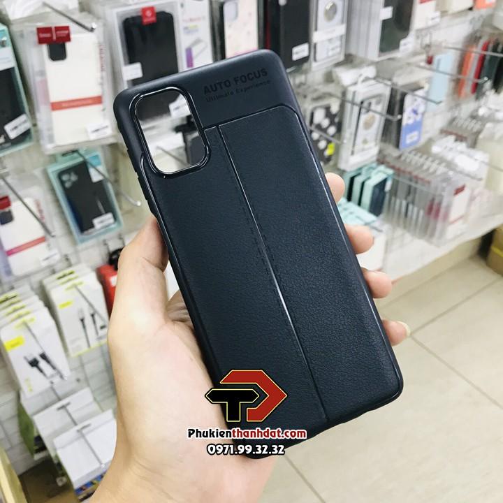 Ốp lưng dành cho SamSung Galaxy M51 silicon giả da Auto Focus - Hàng chính hãng
