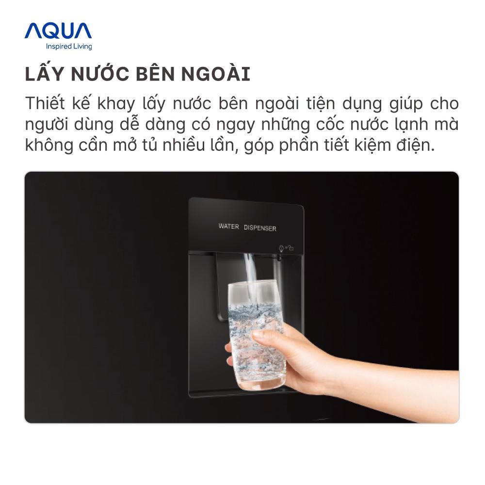 Tủ lạnh ngăn đông dưới Aqua 288 Lít AQR-IW338EB(BS) - Hàng chính hãng - Chỉ giao HCM, Hà Nội, Đà Nẵng, Hải Phòng, Bình Dương, Đồng Nai, Cần Thơ