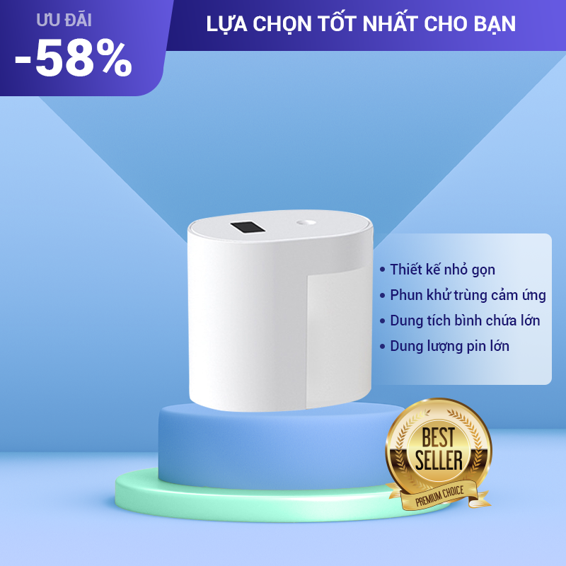 Máy Phun Sương Cảm Ứng Mini, Công Nghệ Khử Trùng Trong 15s