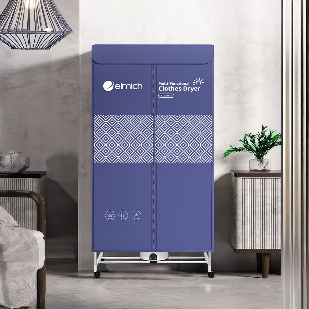 Tủ sấy quần áo Elmich CDE-8641 công suất 1800W có điều khiển, tải trọng 30kg, hẹn giờ sấy 0-180 phút - Hàng chính hãng