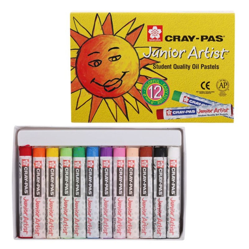 Sáp Dầu Sakura Craypas Junior Artist 12 Màu