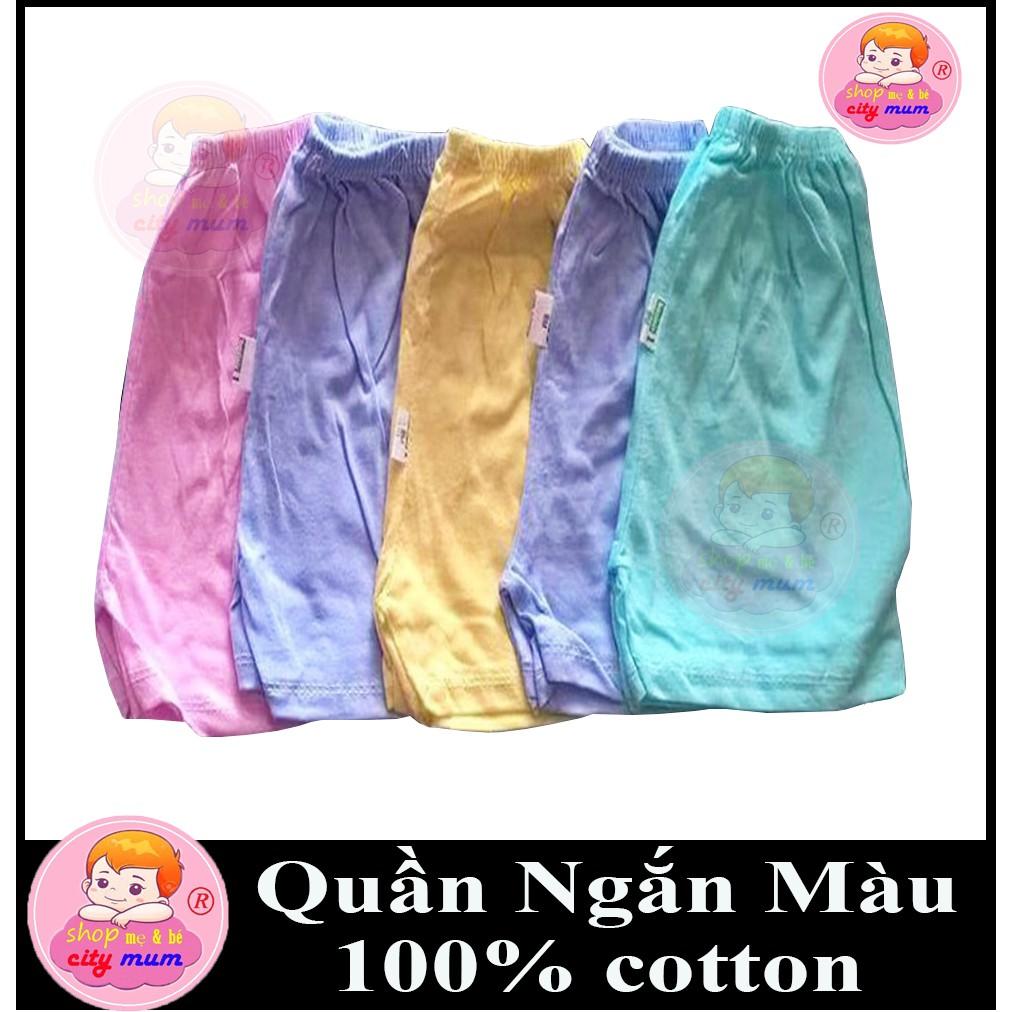 COMBO 5 QUẦN NGẮN MÀU MẶC NHÀ CHO BÉ 