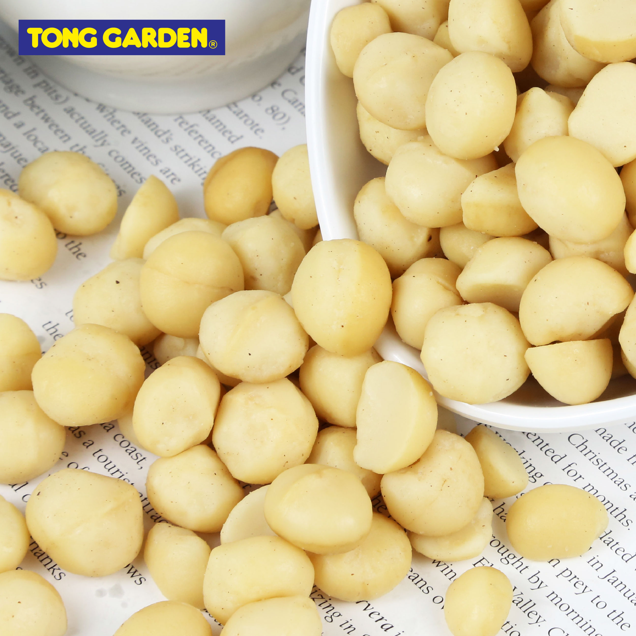HẠT MACCA RANG MUỐI TONG GARDEN LON 150G