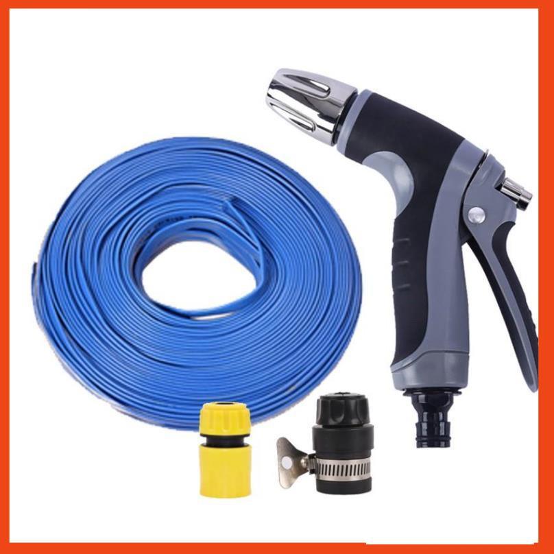 Bộ dây và vòi xịt tăng áp rửa xe tưới cây