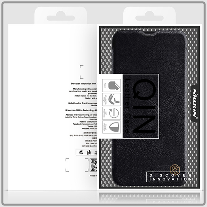 Bao da cho Poco F2 Pro - Redmi K30 Pro - K30 Ultra Nillkin Qin - Hàng Nhập Khẩu