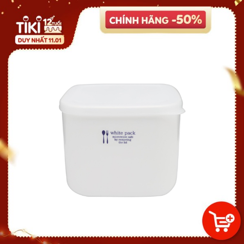 Hộp nhựa đựng thực phẩm White Pack 1L nội địa Nhật Bản