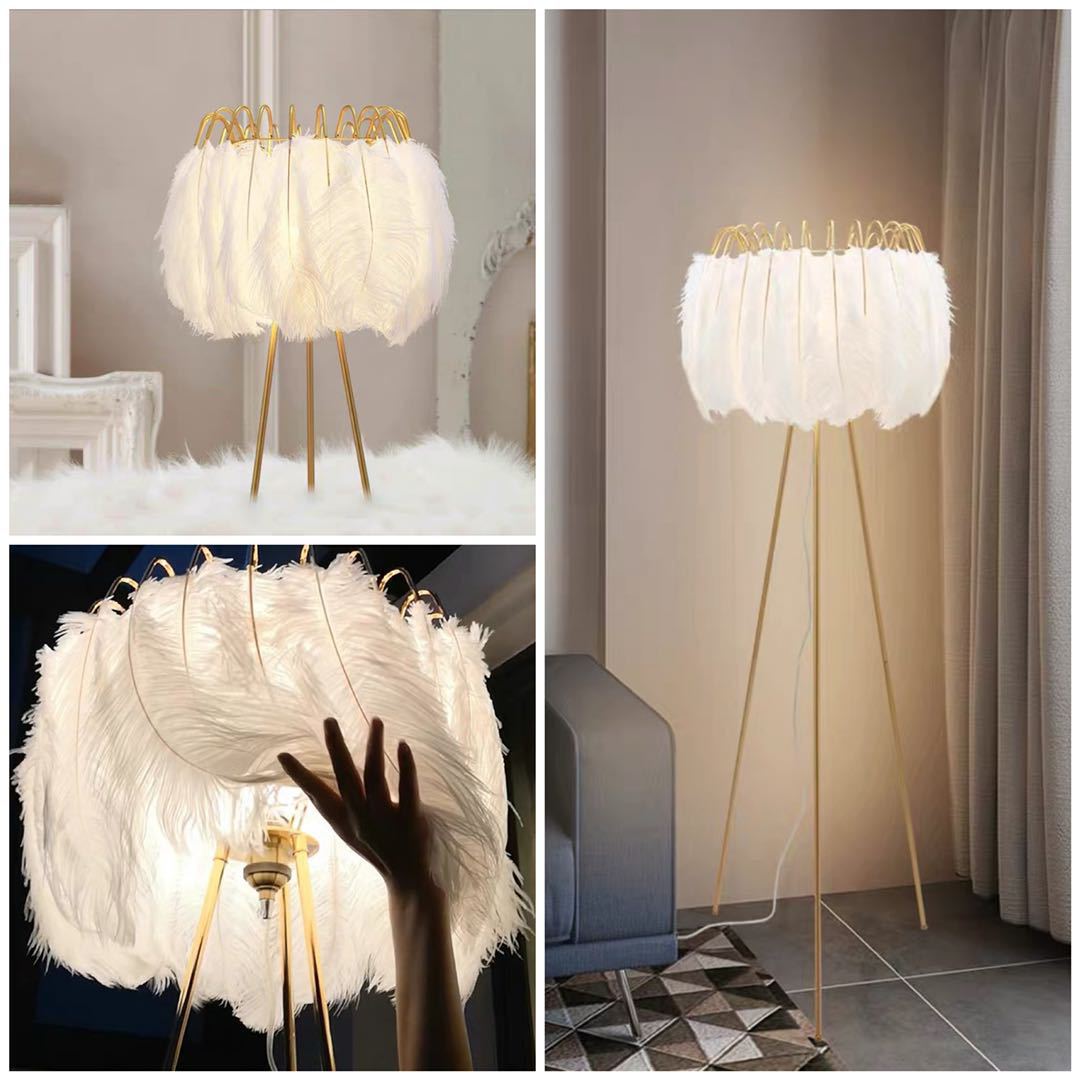 Lông Đà Điểu Màu Trắng Tự Nhiên 35-40CM Dùng Trang Trí Cho Tiệc Cưới,Spa...