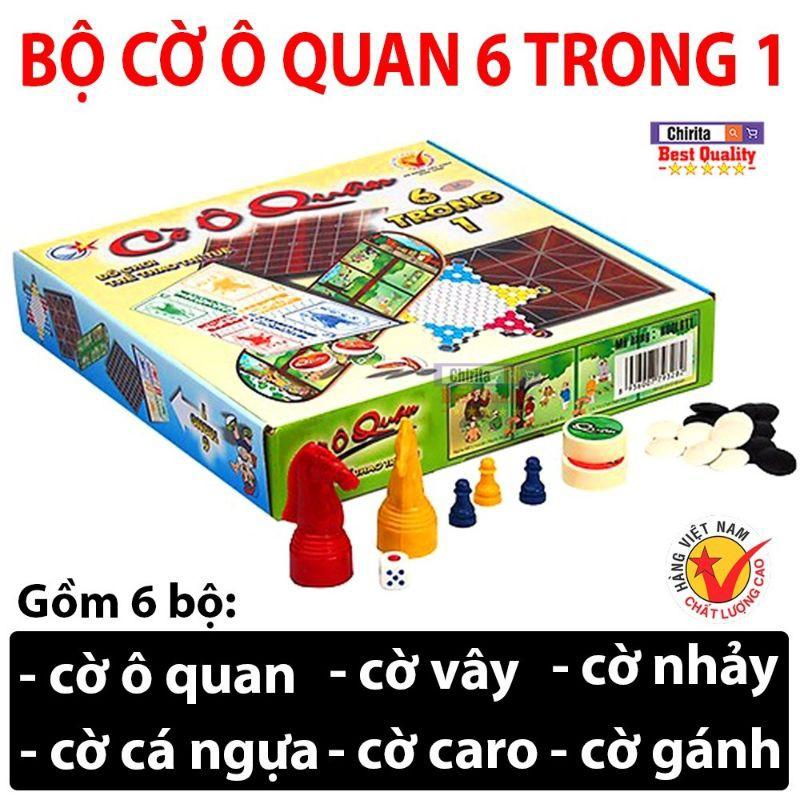 Bộ Cờ Trò Chơi Dân Gian 6 Trong 1