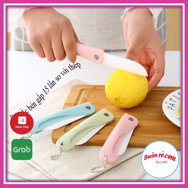 Dao Sứ Gọt Hoa Quả Gấp Gọn Không Gỉ Set - br00339