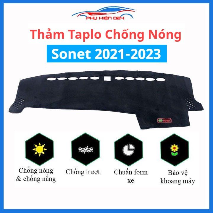 Thảm taplo xe ô tô Sonet 2021-2022-2023 chống nắng nóng làm mát xe mở rộng tầm nhìn