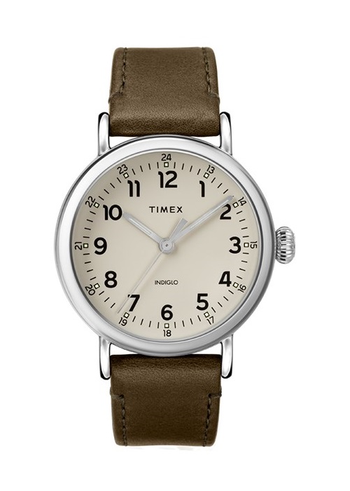 Đồng Hồ Dây Da Nam Timex Standard 40mm Leather Strap Watch - TW2T20100