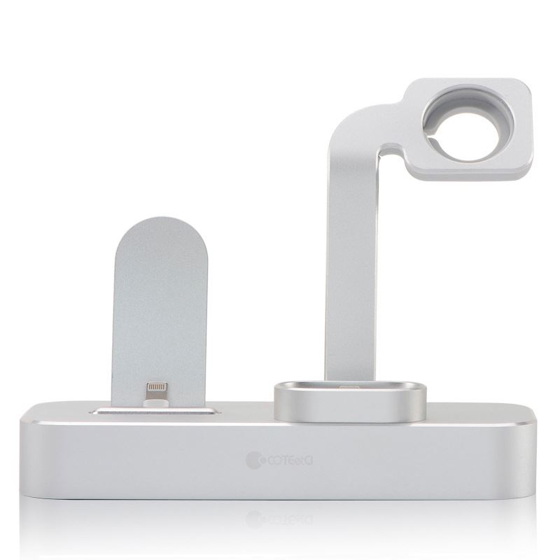 Dock sạc 3in1 dành cho iPhone, Apple Watch, Airpods  nhôm nguyên khối Coteetci - Hàng chính hãng