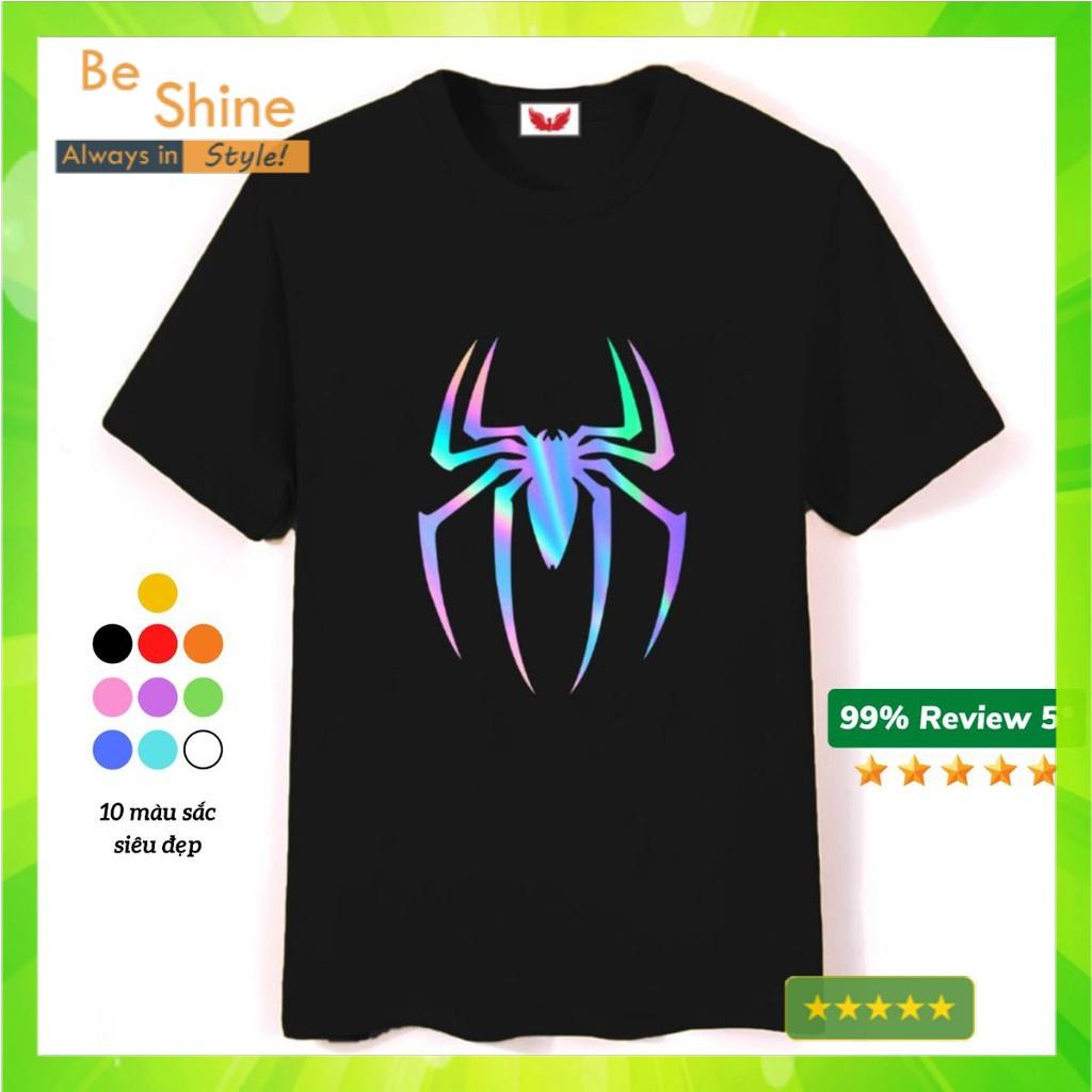 Áo Thun Phản Quang Con Nhện form rộng unisex tay lỡ chất Cotton cao cấp cho nam và nữ - Beshine Clothing